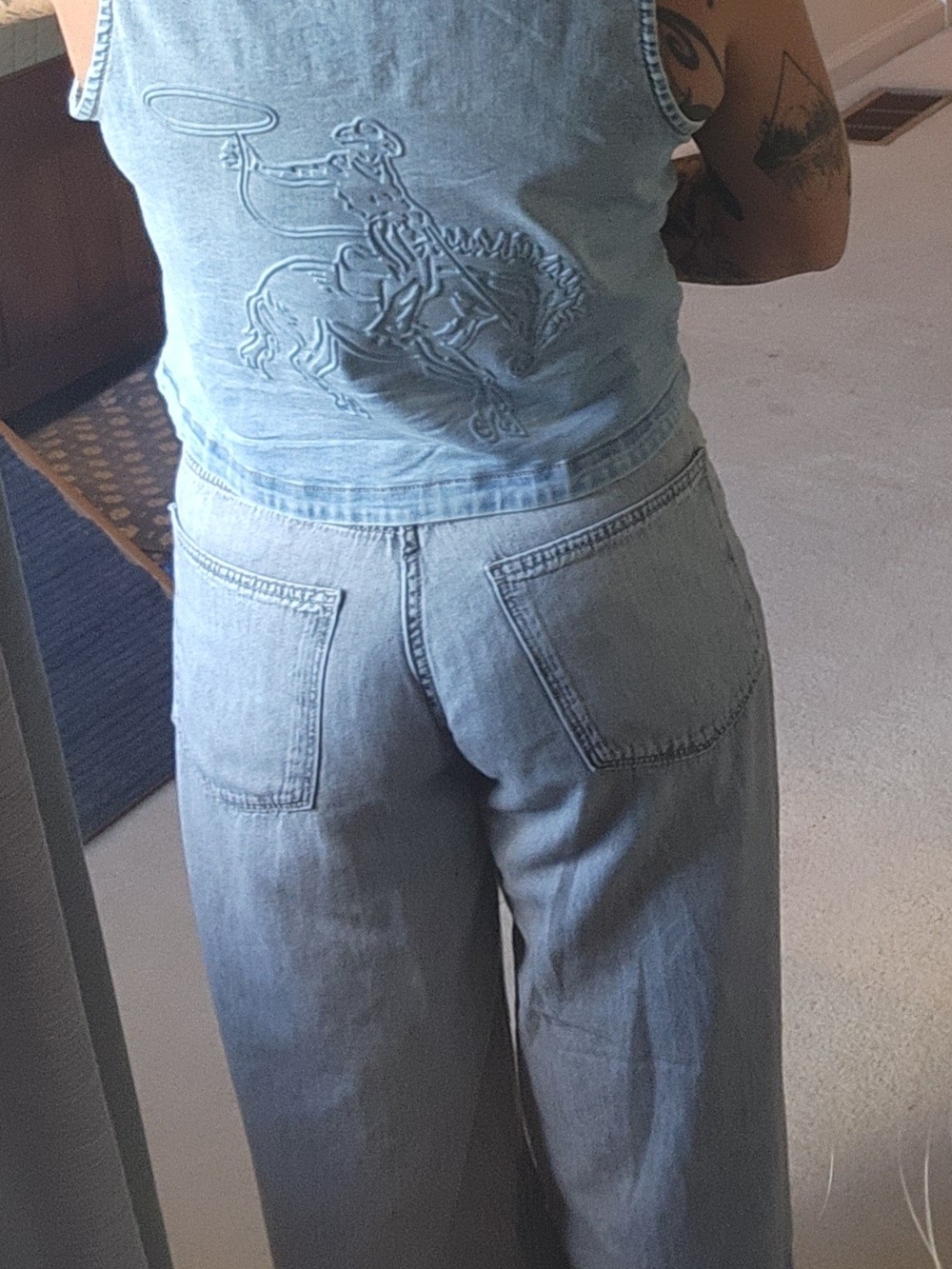 Jean VEST With Bullrider Imprint